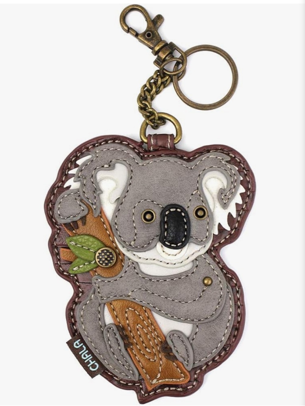 Chala Koala Appliqué Key Fob Coin Purse Bag Charm NWT